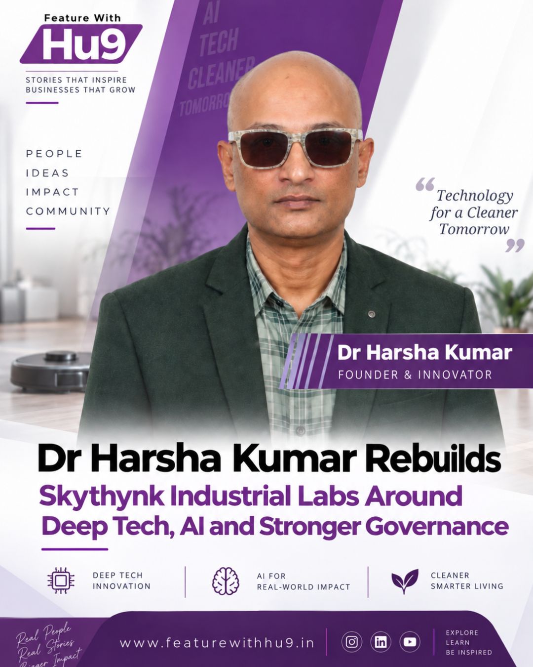 Dr Harsha Kumar Rebuilds Skythynk Industrial Labs Around Deep Tech, AI and Stronger Governance