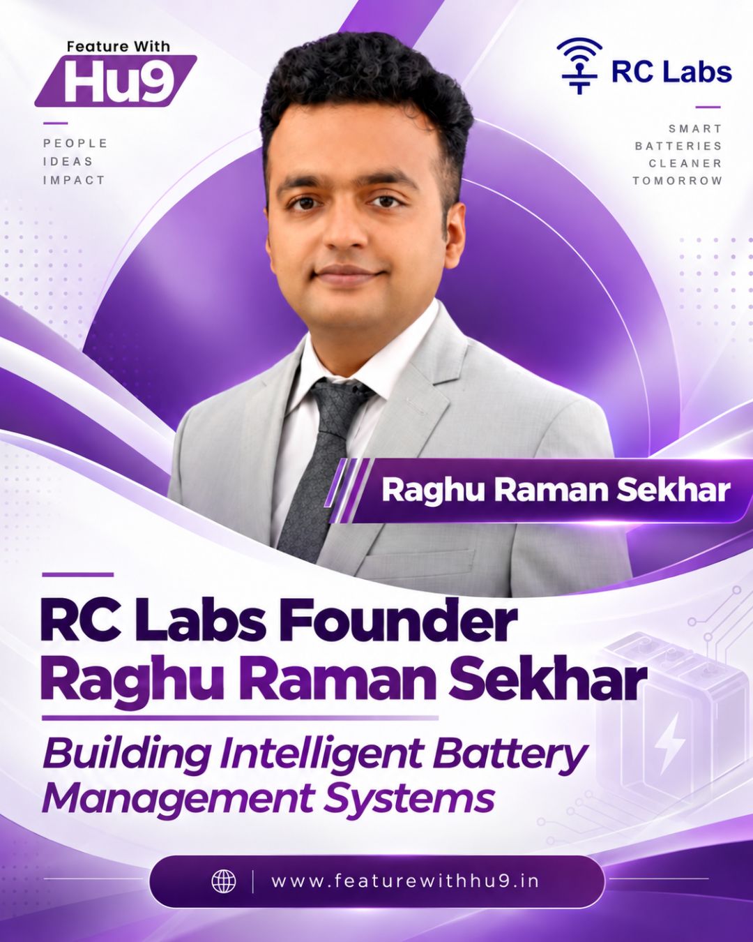 How RC Labs Founder Raghu Raman Sekhar Is Building Intelligent Battery Management Systems