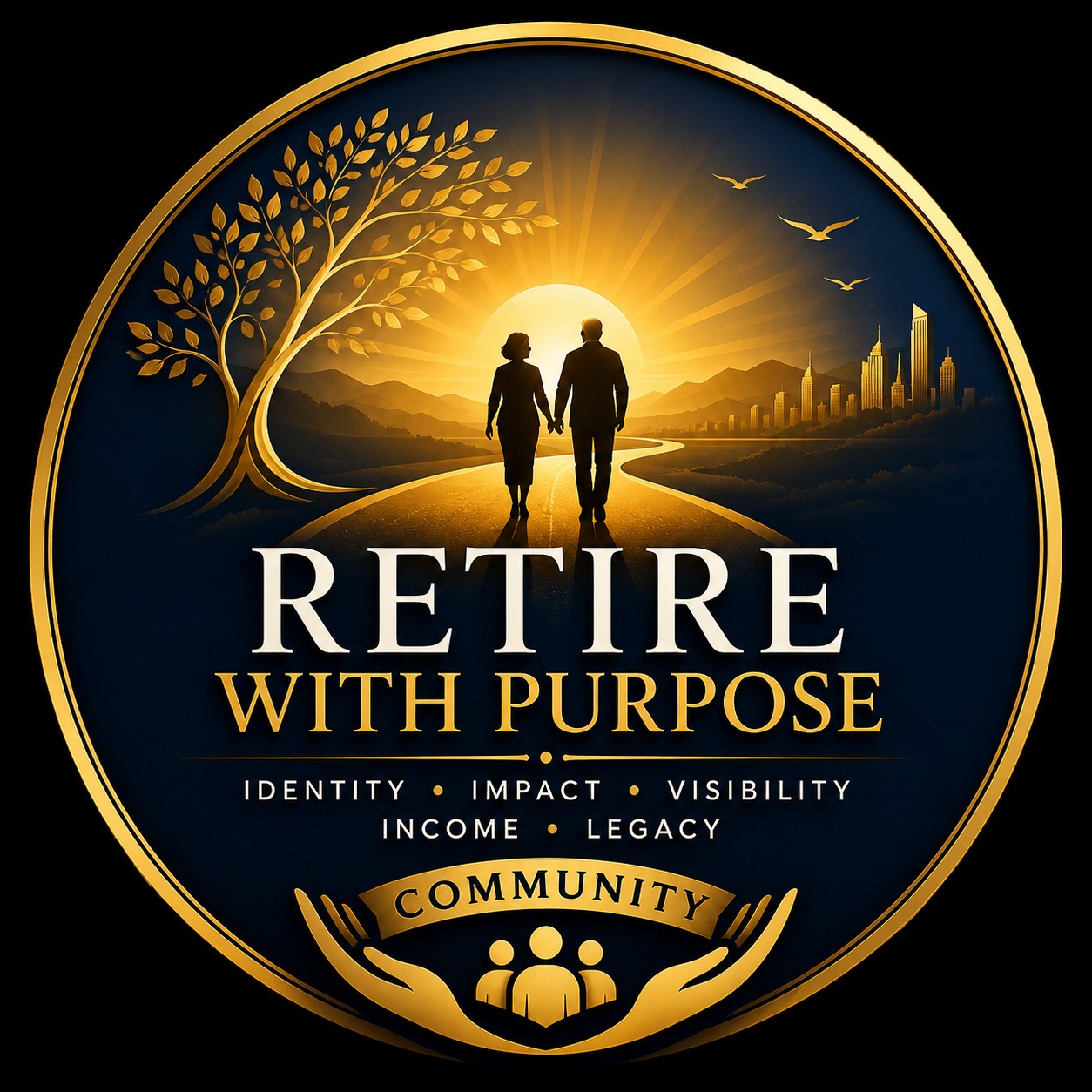 Retire with purpose logo