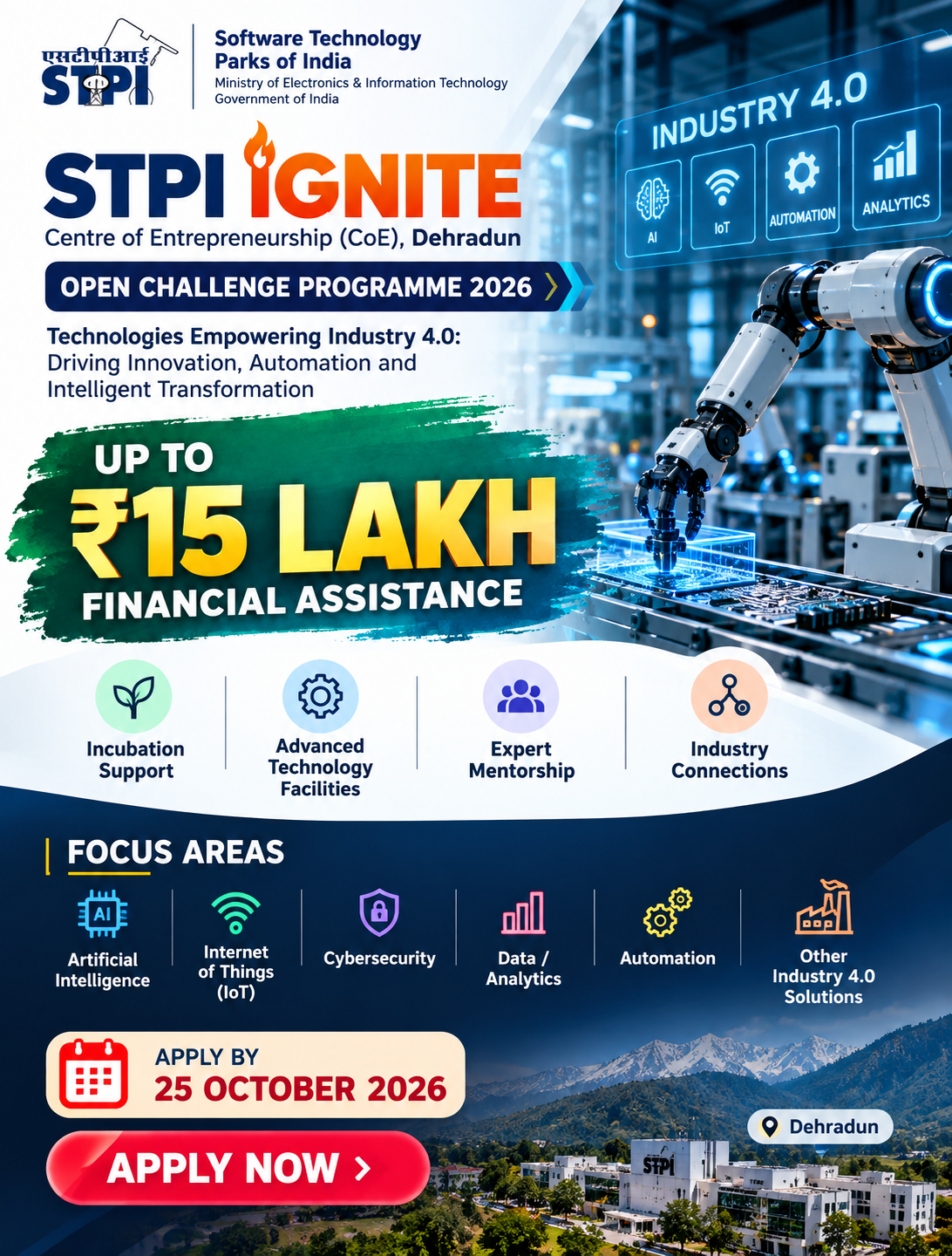 STPI IGNITE Open Challenge Programme 2026 – Industry 4.0