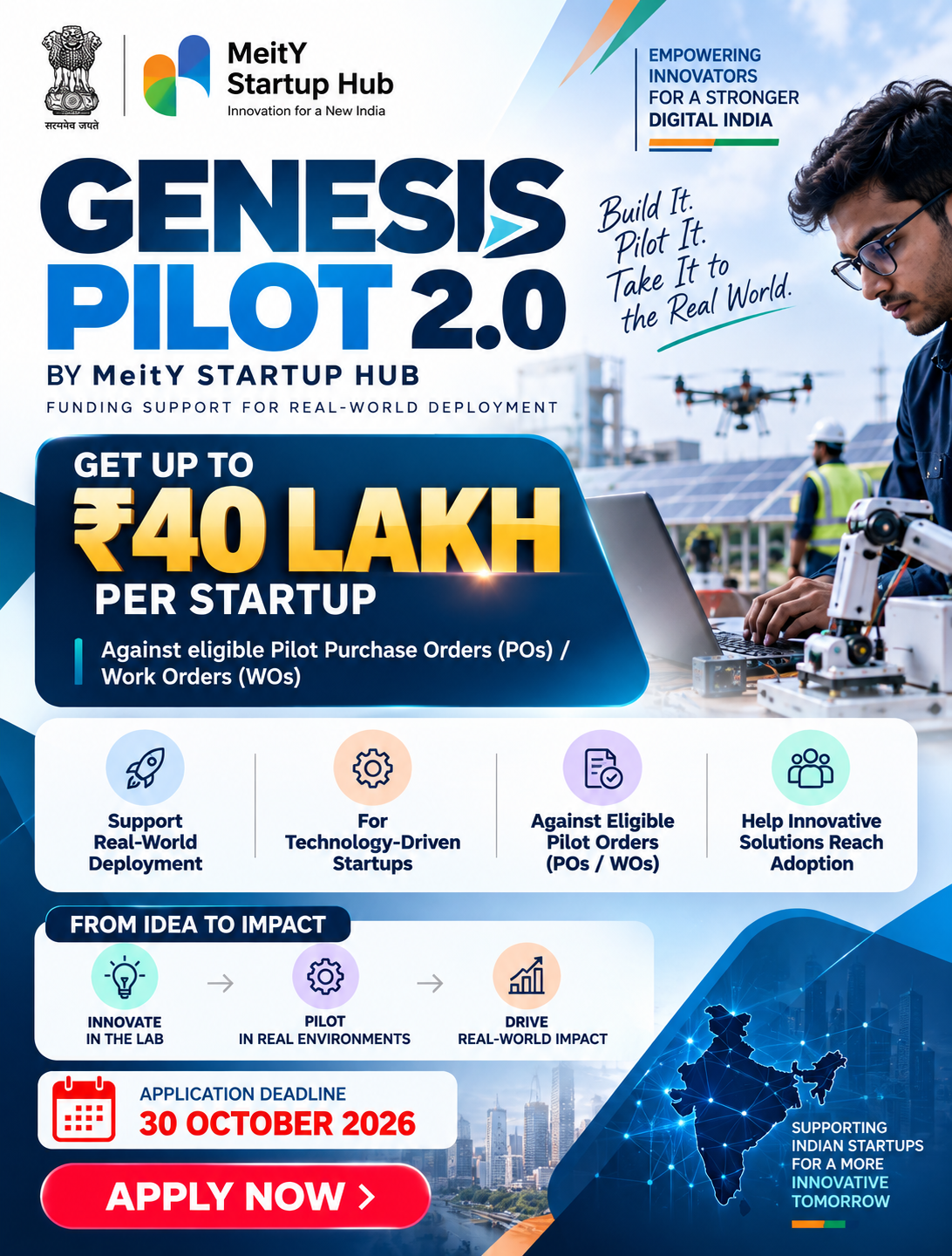 GENESIS Pilot 2.0 – MeitY Startup Hub
