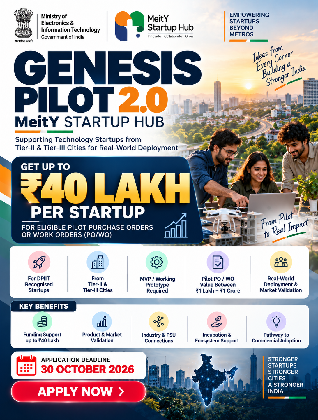 GENESIS Pilot 2.0 – MeitY Startup Hub