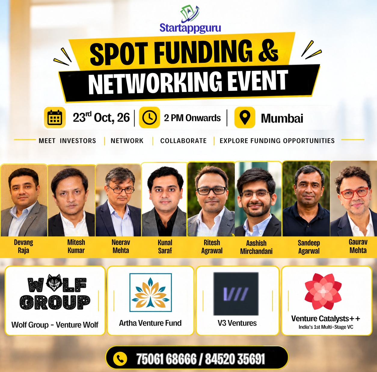 MUMBAI SPOT FUNDING 23RD OCTOBER 2026 AT UKS COLLEGE
