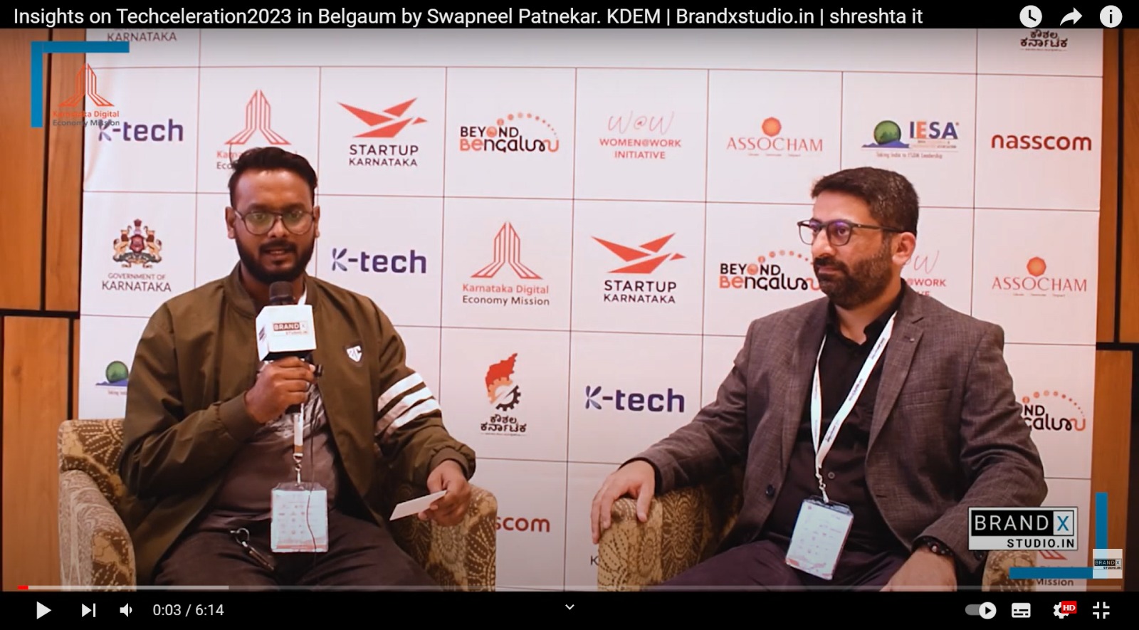Insights on Techceleration2023 in Belgaum by Swapneel Patnekar. KDEM | Brandxstudio.in | shreshta it