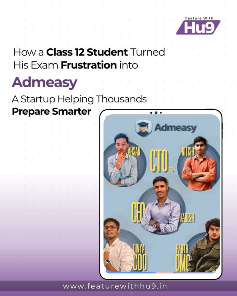 How a Class 12 Student Turned His Exam Frustration into Admeasy — A Startup Helping Thousands Prepare Smarter